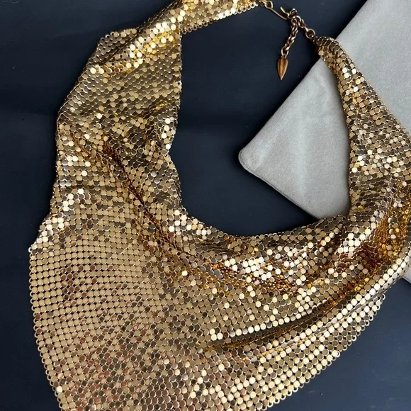 Vintage Whiting & Davis mech Necklace - Picture 3 of 10